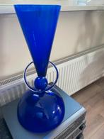 blauwe vaas, Huis en Inrichting, Woonaccessoires | Vazen, Ophalen, Blauw, Nieuw, Glas