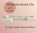 ⚠️ AANBIEDING⚠️Modulaire Bank Ela in -Bouclé/-Velvet/-Leer, Huis en Inrichting, Banken | Bankstellen, Nieuw, Ophalen of Verzenden