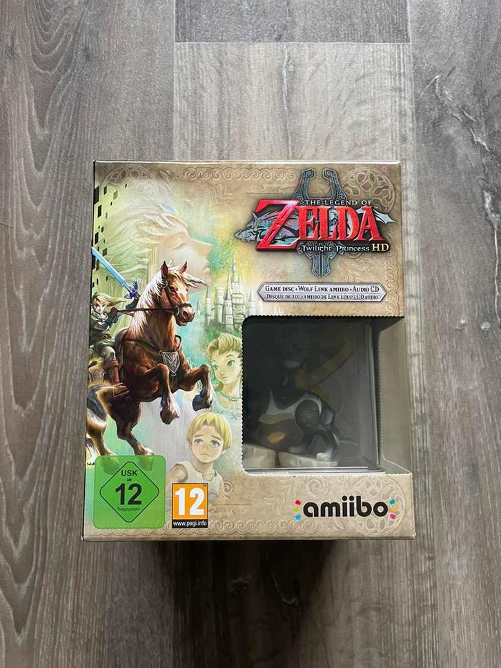 The Legend of Zelda Twilight Princess HD Wolf Link Amiibo, Spelcomputers en Games, Games | Nintendo Wii U, Zo goed als nieuw, Avontuur en Actie