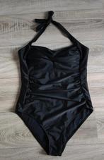 Shein zwart badpak met plooien maat 1XL / maat 42, Zwart, Nieuw, Badpak, Ophalen of Verzenden