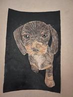 tekening zelfgemaakt (hond), Antiek en Kunst, Kunst | Schilderijen | Modern, Ophalen