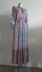 Zijden maxi jurk van Sumitra free size uni size NIEUW labels, Verzenden, Nieuw, Maat 38/40 (M), Onder de knie