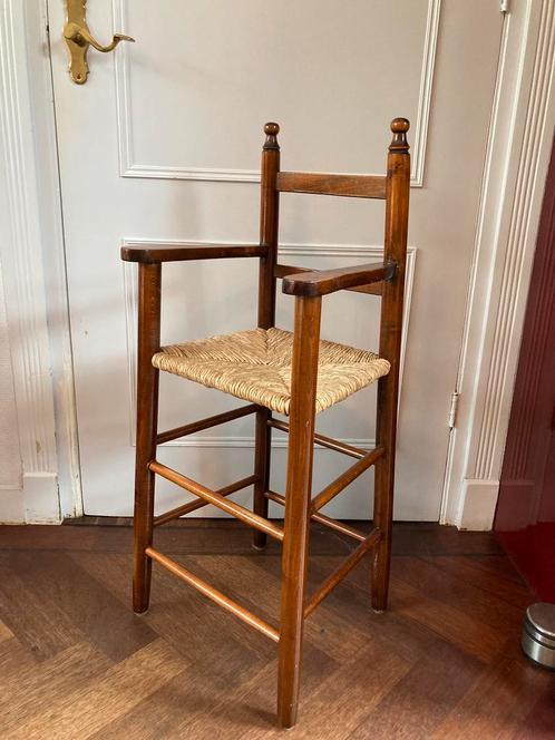 Brocante kinderstoel hoog, antiek, €29, Kinderen en Baby's, Kinderstoelen, Gebruikt, Ophalen