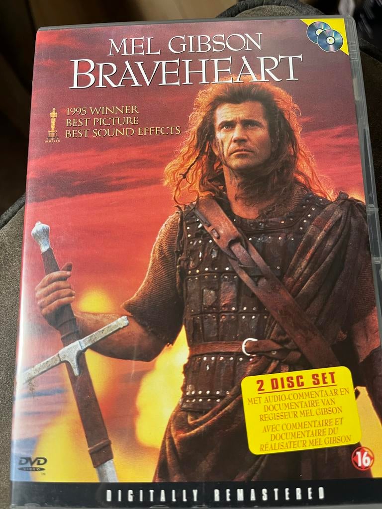 Braveheart - Mel Gibson DVD, Cd's en Dvd's, Vanaf 16 jaar, Historisch of Kostuumdrama, Boxset, Ophalen of Verzenden