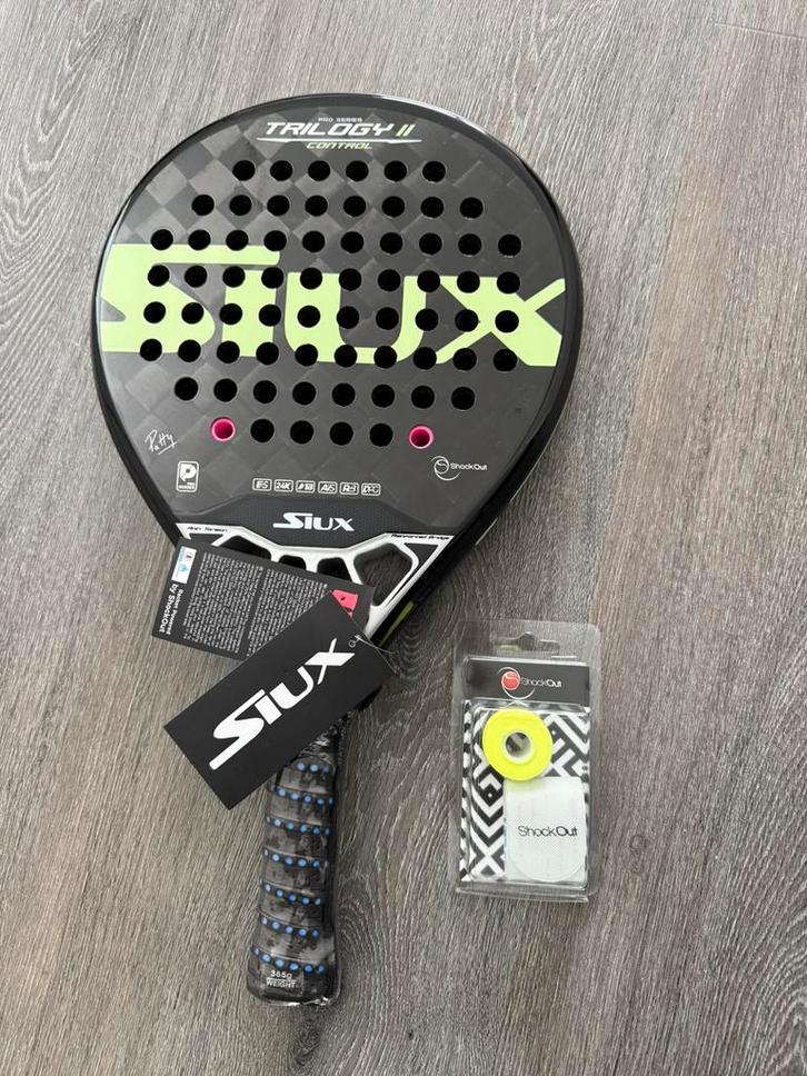 Siux Trilogy II control padelracket NIEUW incl accessoires, Sport en Fitness, Padel, Nieuw, Ophalen of Verzenden