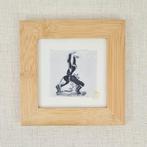 Ets standbeeld Zadkine, Rotterdam, incl lijst, Antiek en Kunst, Kunst | Etsen en Gravures, Ophalen of Verzenden
