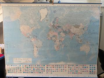 Schoolkaart De Wereld beschikbaar voor biedingen
