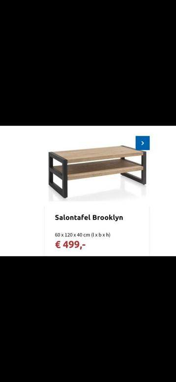 Eikenhouten Salontafel Happy Home  beschikbaar voor biedingen