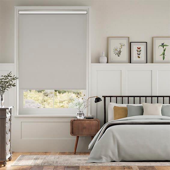 100 x 150 Blackout Mist Gray Roller Blind, Doe-het-zelf en Verbouw, Rolluiken, Minder dan 100 cm, Minder dan 100 cm, Wit, Verzenden