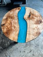 epoxy salontafel tafel met 4 stoelen rond, Nieuw, 50 tot 100 cm, Minder dan 50 cm, Rechthoekig