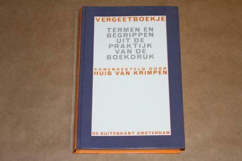 Vergeetboekje - Termen en begrippen  boekdruk, Boeken, Geschiedenis | Vaderland, Zo goed als nieuw, Ophalen of Verzenden