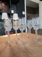 Mooie grote kristallen wijnglazen 250ml, Ophalen of Verzenden
