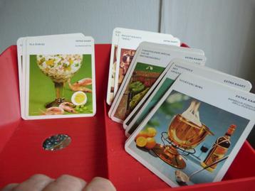 vintage recepten op kaarten - Lekturama - ongebruikt beschikbaar voor biedingen
