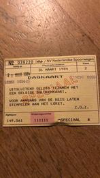 Treinkaartje 1984 dagkaart, Ophalen of Verzenden, Zo goed als nieuw