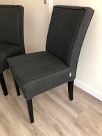 Twee eetkamerstoelen, Huis en Inrichting, Stoelen, Ophalen, Zo goed als nieuw, Grijs, Twee