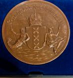 Bronzen Herdenkingspenning Amsterdam, Postzegels en Munten, Penningen en Medailles, Ophalen of Verzenden, Brons, Nederland