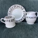 Emma Bridgewater- servies- BLACK TOAST- Babymugs+ Plates+Jug, Ophalen of Verzenden, Zo goed als nieuw, Overige stijlen, Kop(pen) en/of Schotel(s)