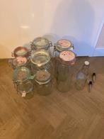 Weckpotten en glazen fles - 3 formaten, Huis en Inrichting, Keuken | Potten en Pannen, Ophalen of Verzenden, Gebruikt, Glas, Pot, Bus of Blik