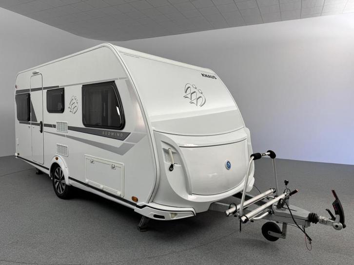 Knaus Südwind 460 EU Mover Voortent Fietsendrager Accu, Caravans en Kamperen, Caravans, Bedrijf, Overige, Knaus, 2 aparte bedden