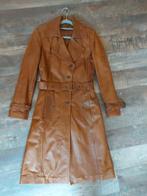 Mooie zacht leren trench coat. Valt als maat L dus 40/42, Bruin, Transmission, Maat 42/44 (L), Ophalen of Verzenden