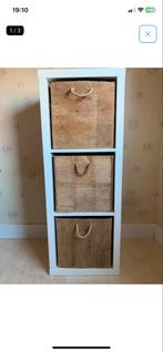 GEZOCHT; Ikea witte Kalkax 1x3 en 1x5 vakken, Met plank(en), Gebruikt, 100 tot 150 cm, Ophalen of Verzenden