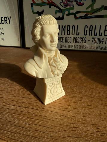 Mozart Buste - Biscuit Porselein beschikbaar voor biedingen