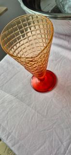Vintage Oranje IJscoupe, Antiek en Kunst, Antiek | Glas en Kristal, Ophalen