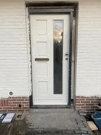 Zware hardhouten voordeur 87,8x209,6, Deurkozijn, Zo goed als nieuw, 150 tot 225 cm, Hout