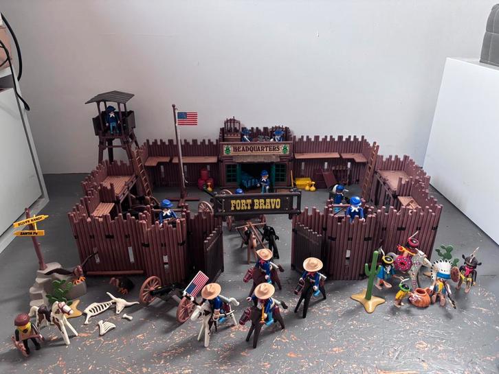 Playmobil Western vintage fort Bravo noorderlingen indianen, Kinderen en Baby's, Speelgoed | Playmobil, Gebruikt, Los playmobil