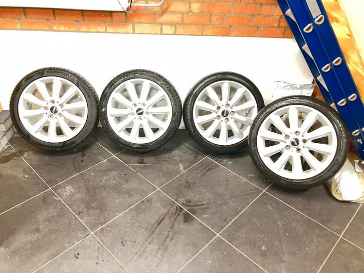 Velgen 17 inch Mini Cooper 499 met Zomer banden, Auto-onderdelen, Banden en Velgen, Velg(en), Winterbanden, 17 inch, 205 mm, Personenwagen