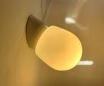 wandlamp schuin model jaren ’70 vintage, Ophalen of Verzenden, Gebruikt, Glas, Bauhaus