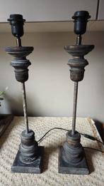 2 mooie landelijke schemerlampen, Huis en Inrichting, Lampen | Tafellampen, 50 tot 75 cm, Ophalen of Verzenden, Metaal, Landelijk