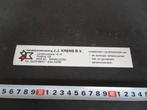 sticker Emmeloord J.J. Krens bv Handelsonderneming, Ophalen, Zo goed als nieuw