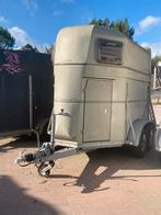 Trailer te koop bockman tweepaards, Dieren en Toebehoren, Paarden en Pony's | Trailers en Aanhangwagens, Ophalen, Gebruikt, Aluminium