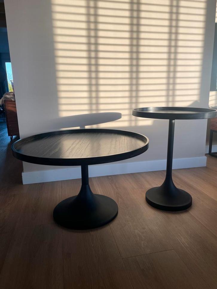 Zuiver Salontafel Set - Stijlvol Design, Huis en Inrichting, Tafels | Bijzettafels, Gebruikt, Rond, Minder dan 45 cm, Minder dan 55 cm