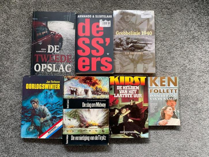 7 oorlogs leesboeken, Boeken, Oorlog en Militair, Zo goed als nieuw, Algemeen, Tweede Wereldoorlog, Ophalen