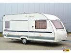 Beyerland Vitesse 460 FB|Voortent|Fransbed|Sanitair|Rondzit|, Caravans en Kamperen, Caravans, Standaardzit, Schokbreker, Tot en met 2