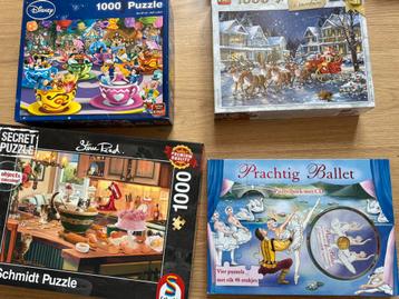 Diverse puzzels, compleet beschikbaar voor biedingen