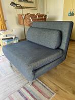 stoel uitklapbaar tot luie stoel of bed, Ophalen, Twee, Blauw, Zo goed als nieuw