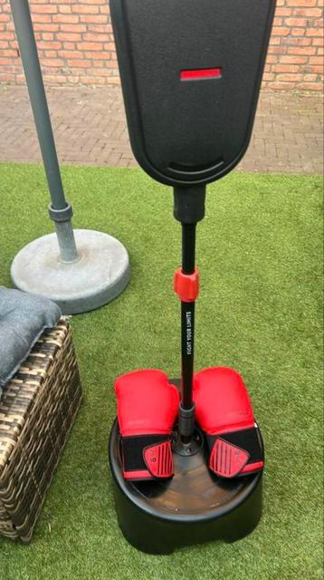 Boksbal met bokshandschoenen beschikbaar voor biedingen