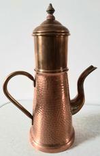 Antieke rood koperen gehamerd cafetiére, Antiek en Kunst, Antiek | Koper en Brons, Ophalen of Verzenden, Koper