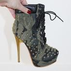 Prachtige Jumex Enkellaarsjes Met Studs s15 (Maat 36) € 25,-, Overige kleuren, Lage of Enkellaarzen, Ophalen of Verzenden, Zo goed als nieuw