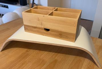 Wood Desk Organizer - Natural Color beschikbaar voor biedingen