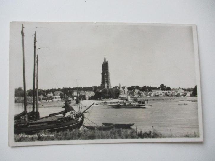 ansichtkaart Veerpont Rhenen, Verzamelen, Ansichtkaarten | Nederland, Gelopen, Utrecht, 1920 tot 1940, Ophalen of Verzenden