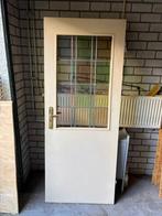 Glas in Lood opdekdeur 78 x 202, Ophalen, Gebruikt, Minder dan 80 cm, Binnendeur