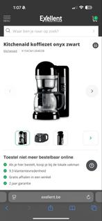 KitchenAid Koffiemachine - Zwart, Afneembaar waterreservoir, Gebruikt, Koffiemachine, Gemalen koffie