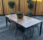Tuinset met 6 stoelen, Tuin en Terras, Ophalen, Gebruikt, Eettafel, 6 zitplaatsen