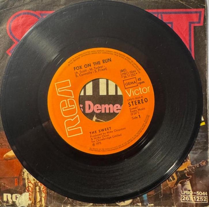 Sweet - Fox on the Run, Cd's en Dvd's, Vinyl Singles, Gebruikt, Single, Pop, 7 inch, Ophalen