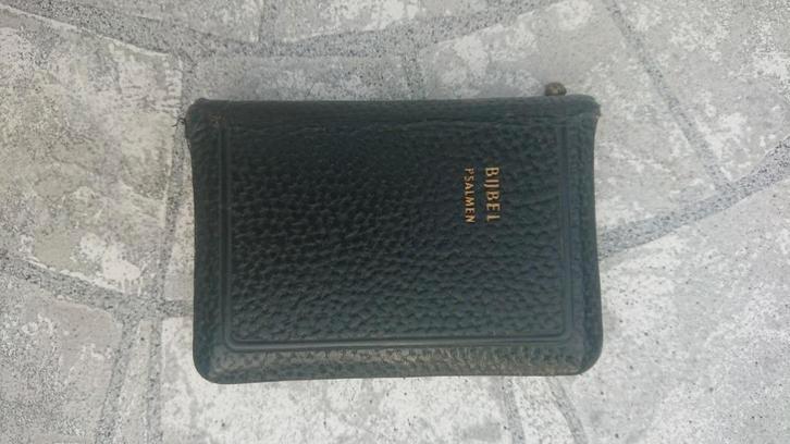 NV psalmen Bijbel met rits 9,5 x 13cm met beschadiging, Antiek en Kunst, Antiek | Boeken en Bijbels, Ophalen of Verzenden