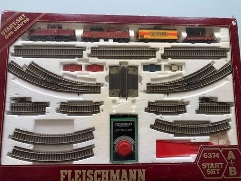 Elektrische modeltrein - Fleischmann - Startset A+B, Hobby en Vrije tijd, Modeltreinen | H0, Gebruikt, Treinset, Gelijkstroom